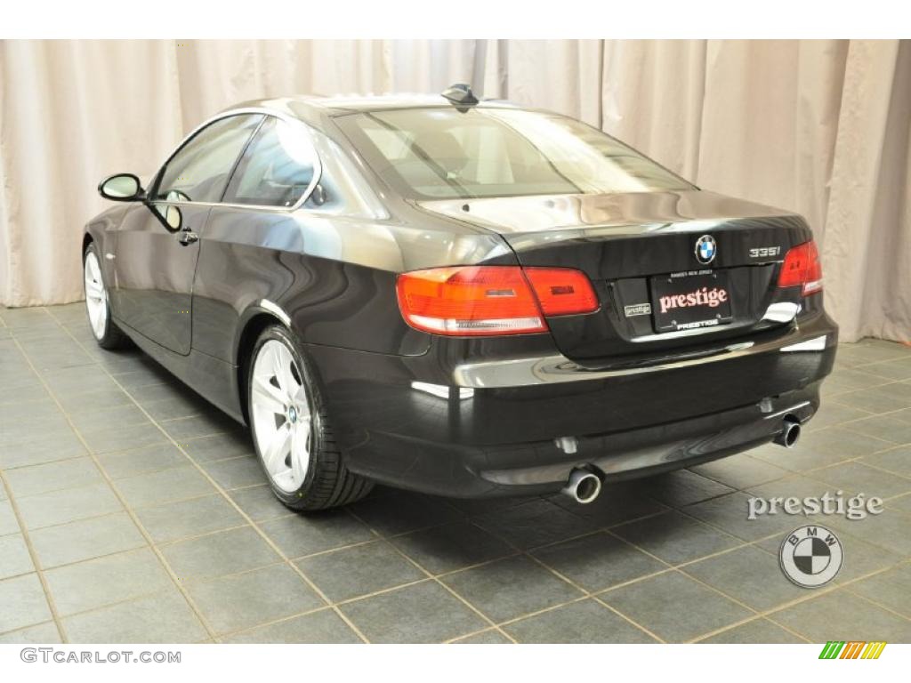 2007 3 Series 335i Coupe - Jet Black / Black photo #4