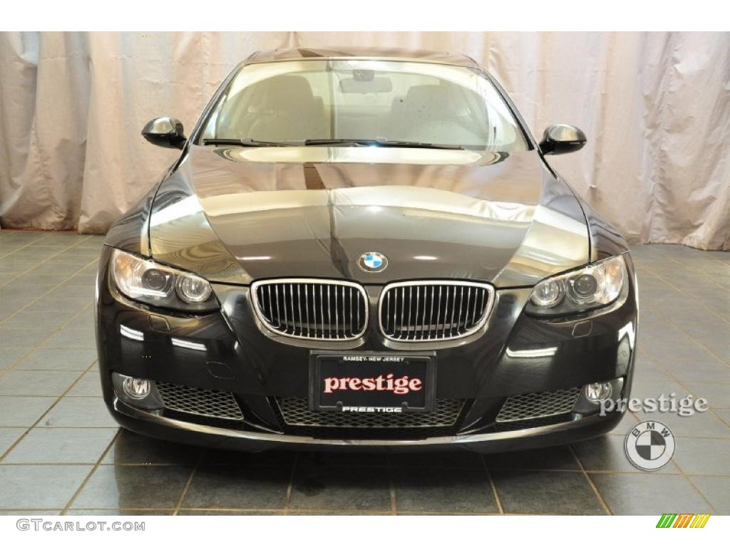 2007 3 Series 335i Coupe - Jet Black / Black photo #6