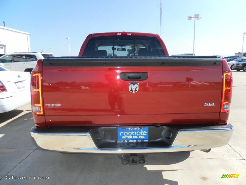 2006 Ram 1500 SLT Quad Cab - Inferno Red Crystal Pearl / Medium Slate Gray photo #3