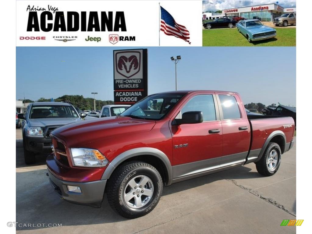 2010 Ram 1500 TRX Quad Cab - Inferno Red Crystal Pearl / Dark Slate/Medium Graystone photo #1