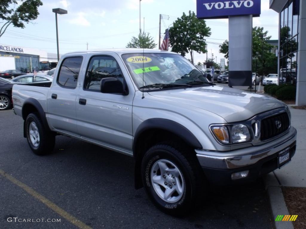 2004 Tacoma V6 TRD Double Cab 4x4 - Lunar Mist Metallic / Charcoal photo #1