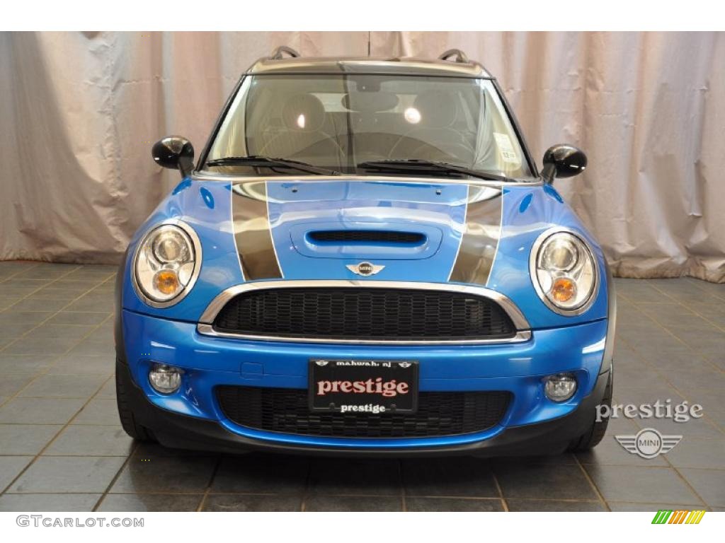 2010 Cooper S Clubman - Laser Blue Metallic / Lounge Carbon Black Leather photo #6