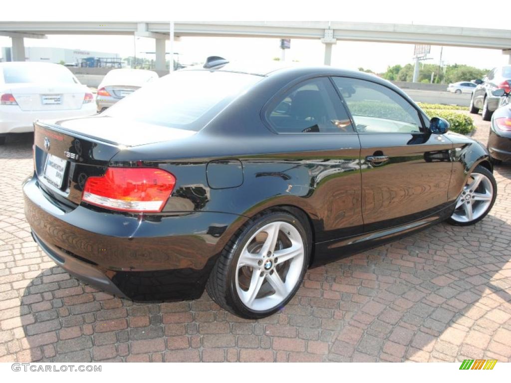 2008 1 Series 135i Coupe - Jet Black / Black photo #5