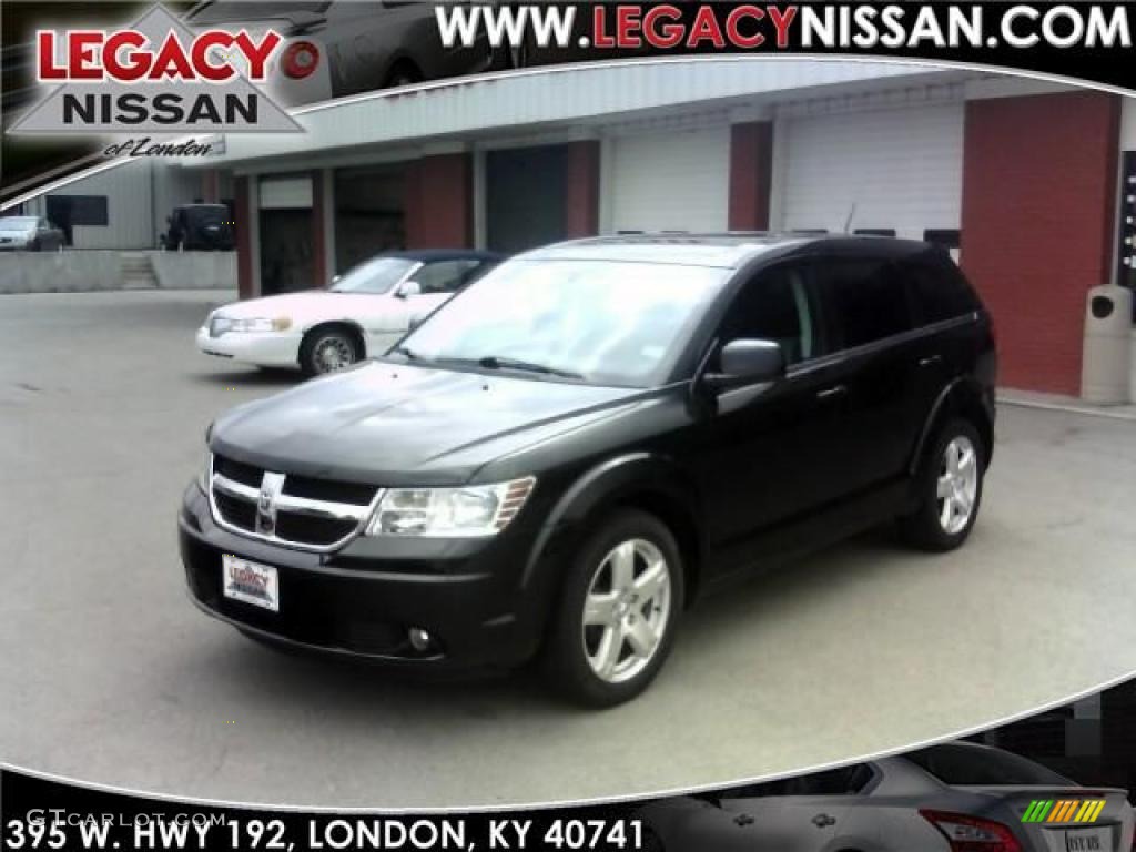 2009 Journey SXT AWD - Brilliant Black Crystal Pearl / Dark Slate Gray/Light Graystone photo #1