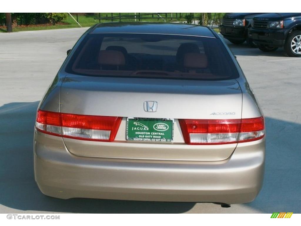 2003 Accord EX-L Sedan - Desert Mist Metallic / Ivory photo #10