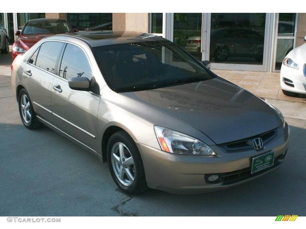 2003 Accord EX-L Sedan - Desert Mist Metallic / Ivory photo #13