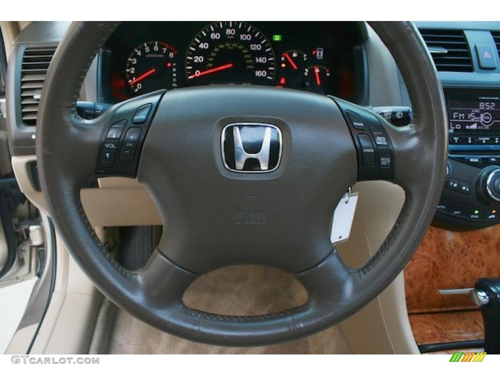 2003 Accord EX-L Sedan - Desert Mist Metallic / Ivory photo #14