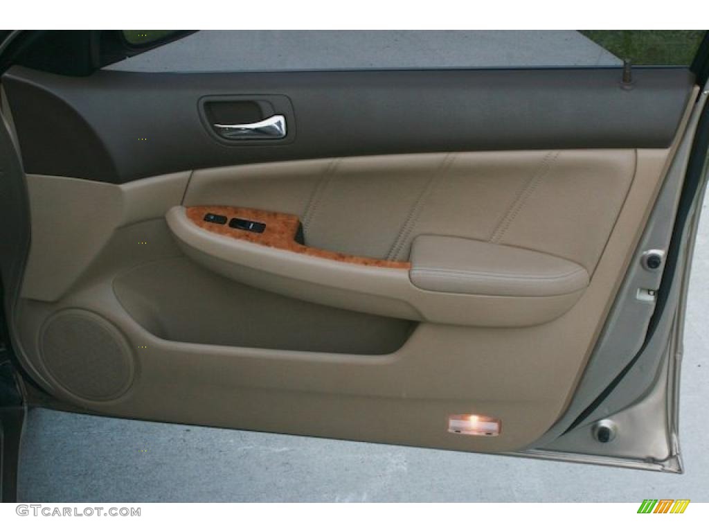 2003 Accord EX-L Sedan - Desert Mist Metallic / Ivory photo #42