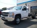 Summit White - Silverado 3500HD Regular Cab Chassis 4x4 Dually Photo No. 1