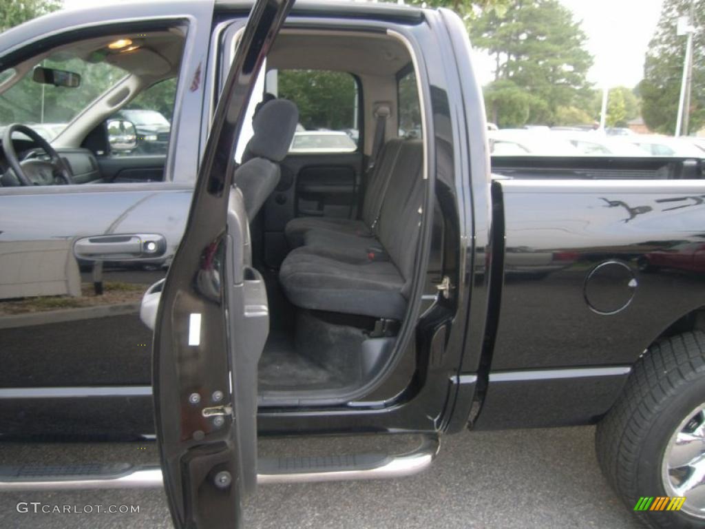 2003 Ram 1500 SLT Quad Cab 4x4 - Black / Dark Slate Gray photo #11