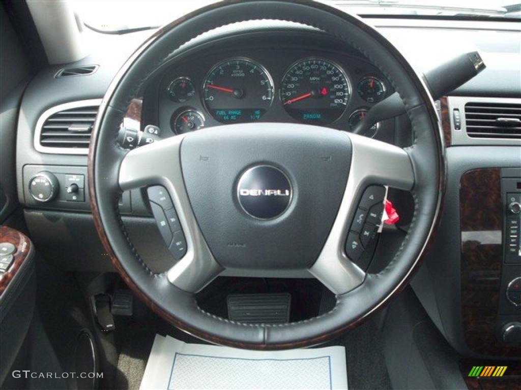 2010 Sierra 1500 Denali Crew Cab AWD - White Diamond Tricoat / Ebony photo #21