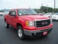 2010 Fire Red GMC Sierra 1500 SLE Crew Cab 4x4  photo #4