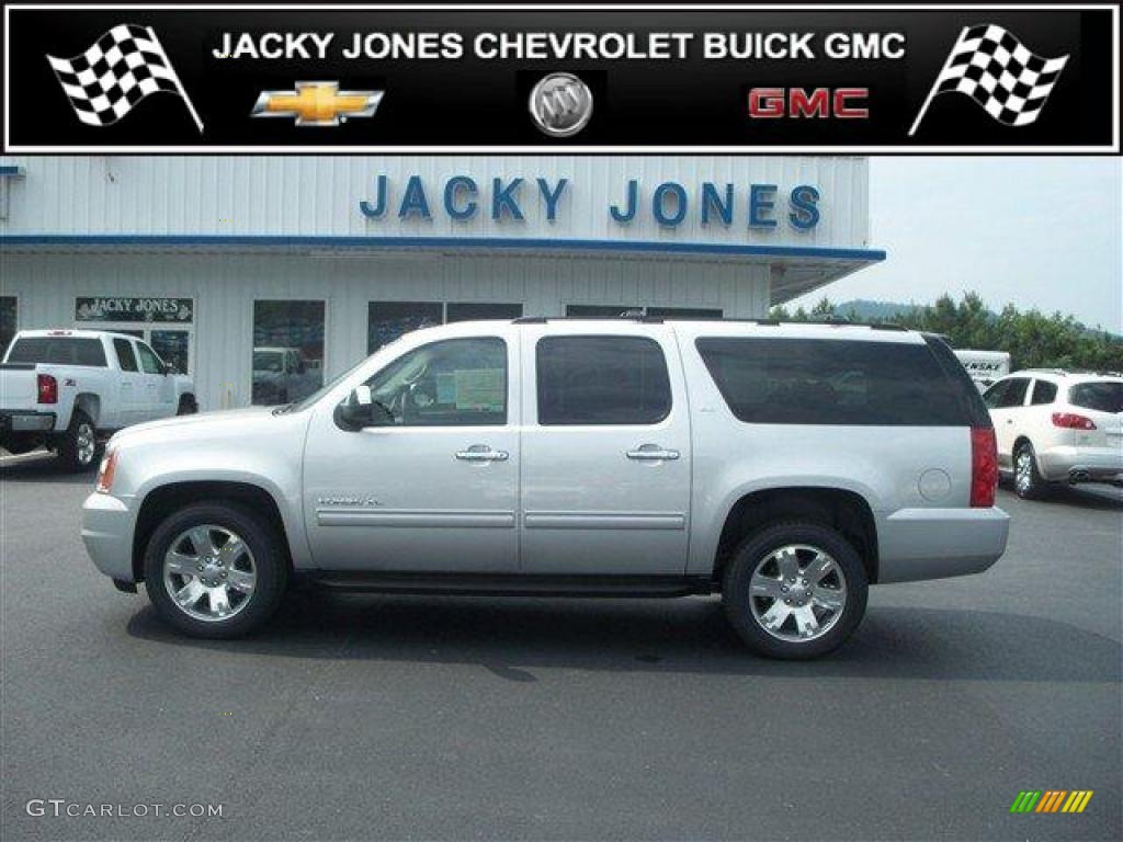 2010 Yukon XL SLT 4x4 - Pure Silver Metallic / Ebony photo #1