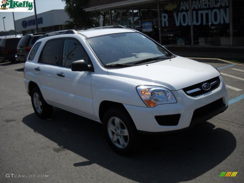2010 Clear White Kia Sportage LX V6 4x4 34513579 Photo 1 GTCarLot