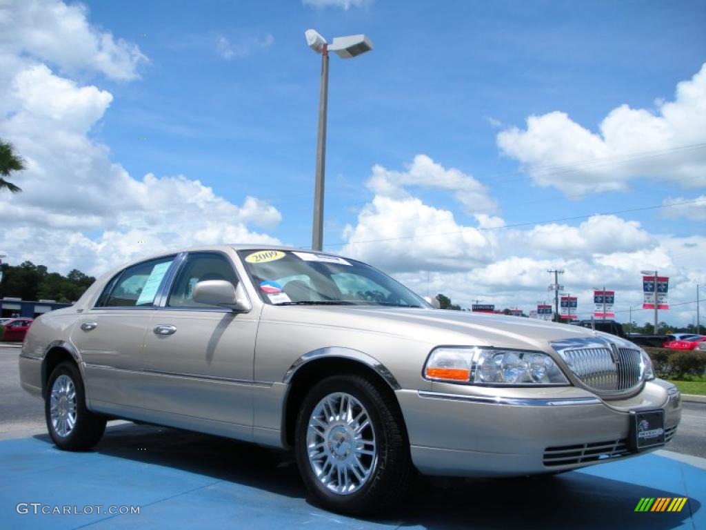 2009 Town Car Signature Limited - Light French Silk Metallic / Light Camel photo #7