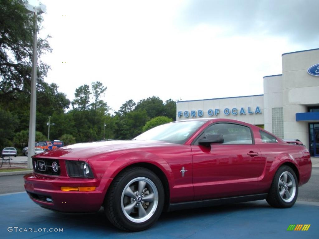 Redfire Metallic Ford Mustang