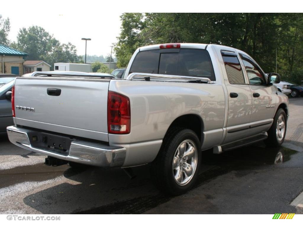 2002 Ram 1500 SLT Quad Cab - Bright Silver Metallic / Dark Slate Gray photo #2