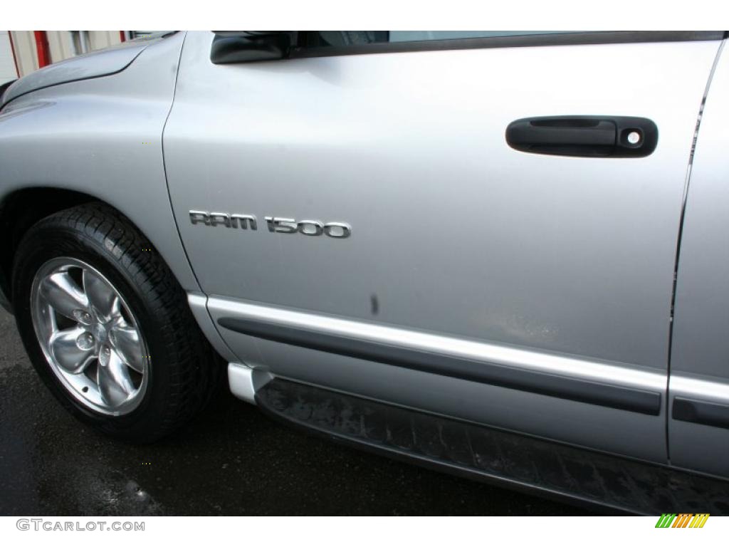 2002 Ram 1500 SLT Quad Cab - Bright Silver Metallic / Dark Slate Gray photo #23