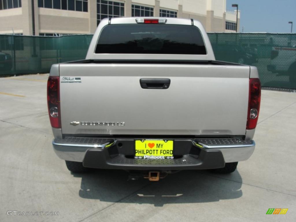 2005 Colorado Z71 Crew Cab 4x4 - Silver Birch Metallic / Sport Pewter photo #4