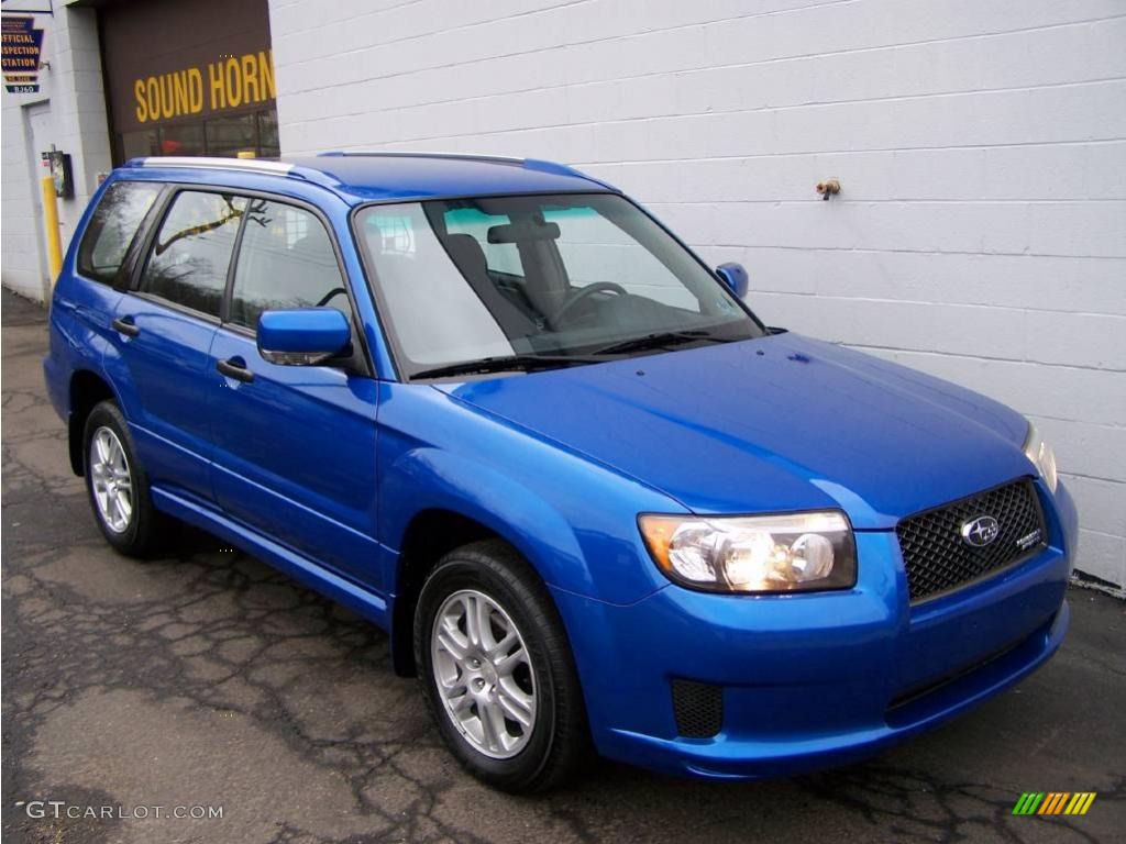 2008 Forester 2.5 X Sports - WR Blue Mica / Anthracite Black photo #10