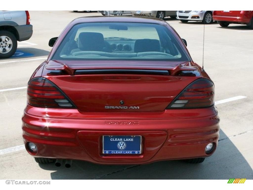 2000 Grand Am SE Sedan - Redfire Metallic / Dark Pewter photo #14