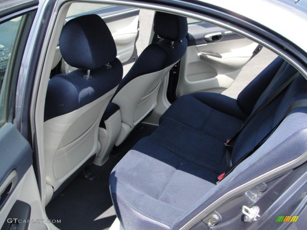 2008 Civic Hybrid Sedan - Magnetic Pearl / Blue photo #12