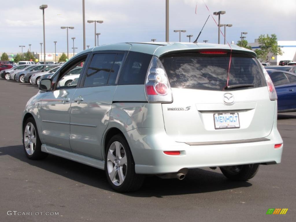 2007 MAZDA5 Touring - Stellar Greensilver Metallic / Black photo #3