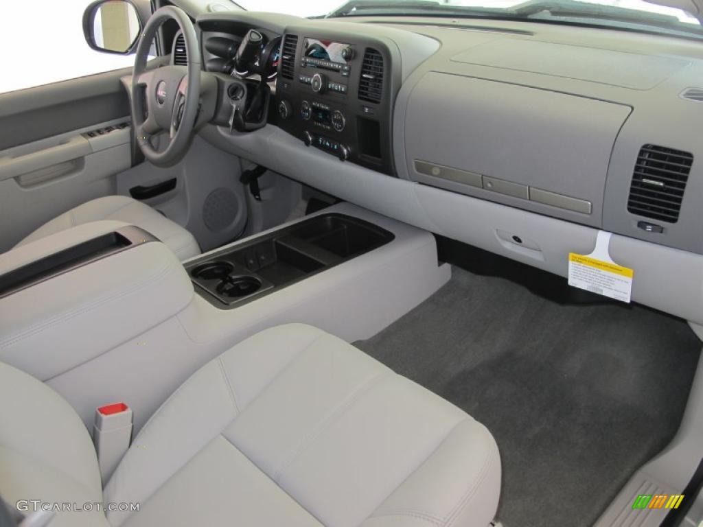 2010 Sierra 1500 SLE Crew Cab 4x4 - Pure Silver Metallic / Dark Titanium/Light Titanium photo #8