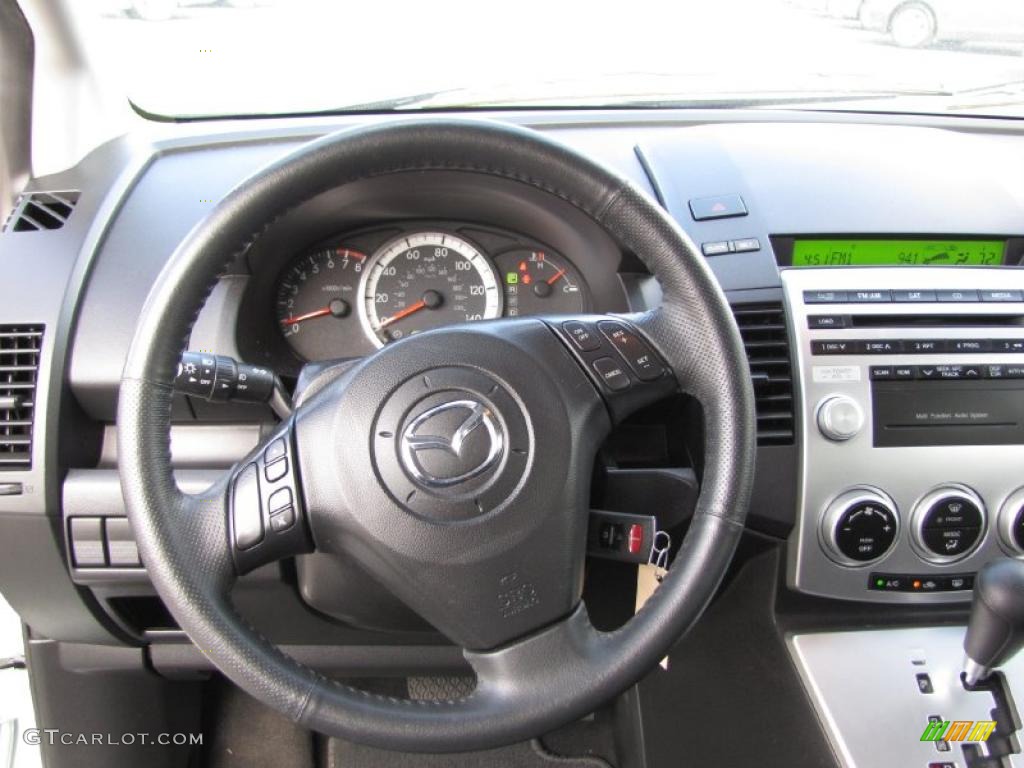 2007 MAZDA5 Touring - Stellar Greensilver Metallic / Black photo #8