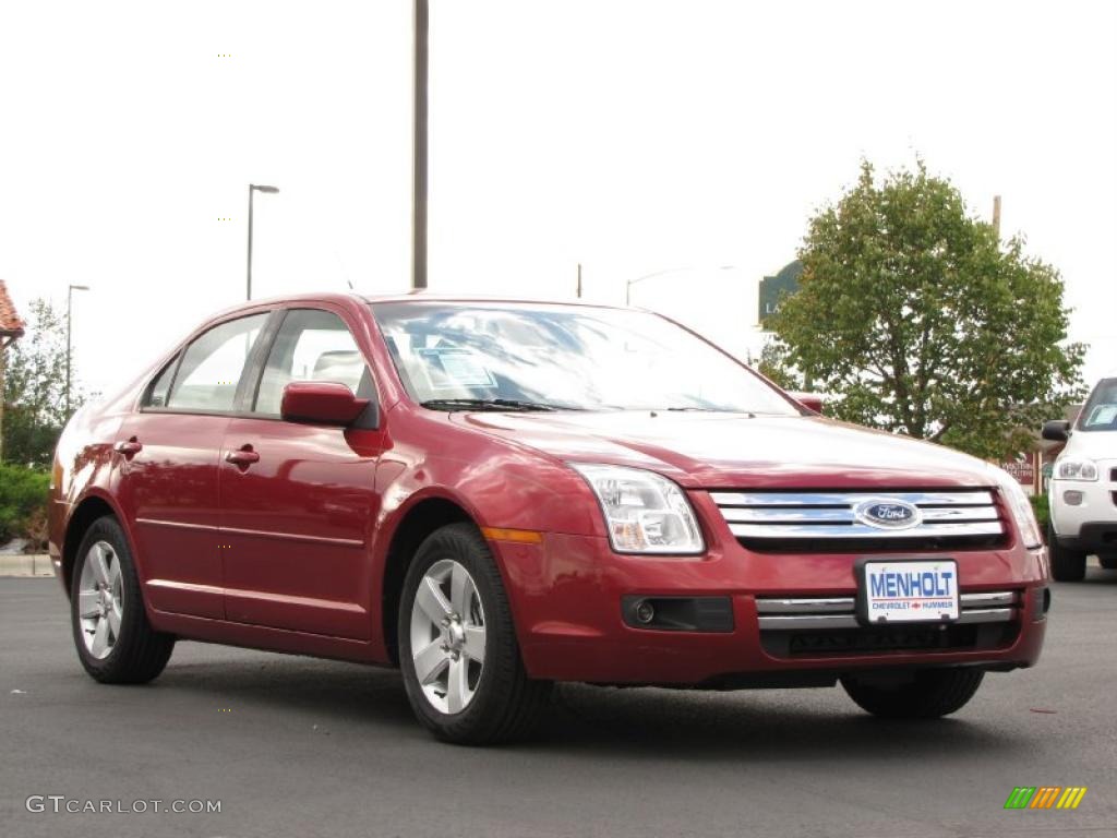 2008 Fusion SE - Redfire Metallic / Camel photo #2