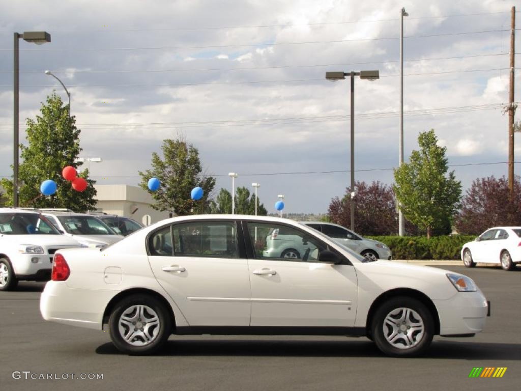 2007 Malibu LS Sedan - White / Cashmere Beige photo #11