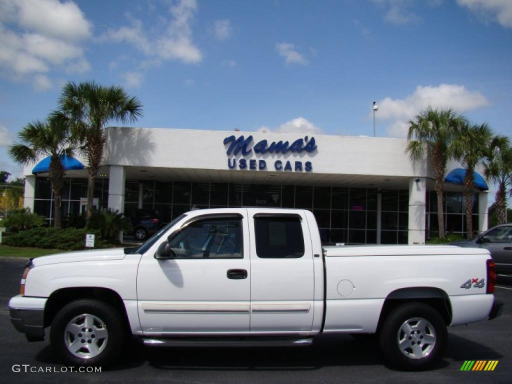 2007 Silverado 1500 Classic LT Extended Cab 4x4 - Summit White / Ebony Black photo #1