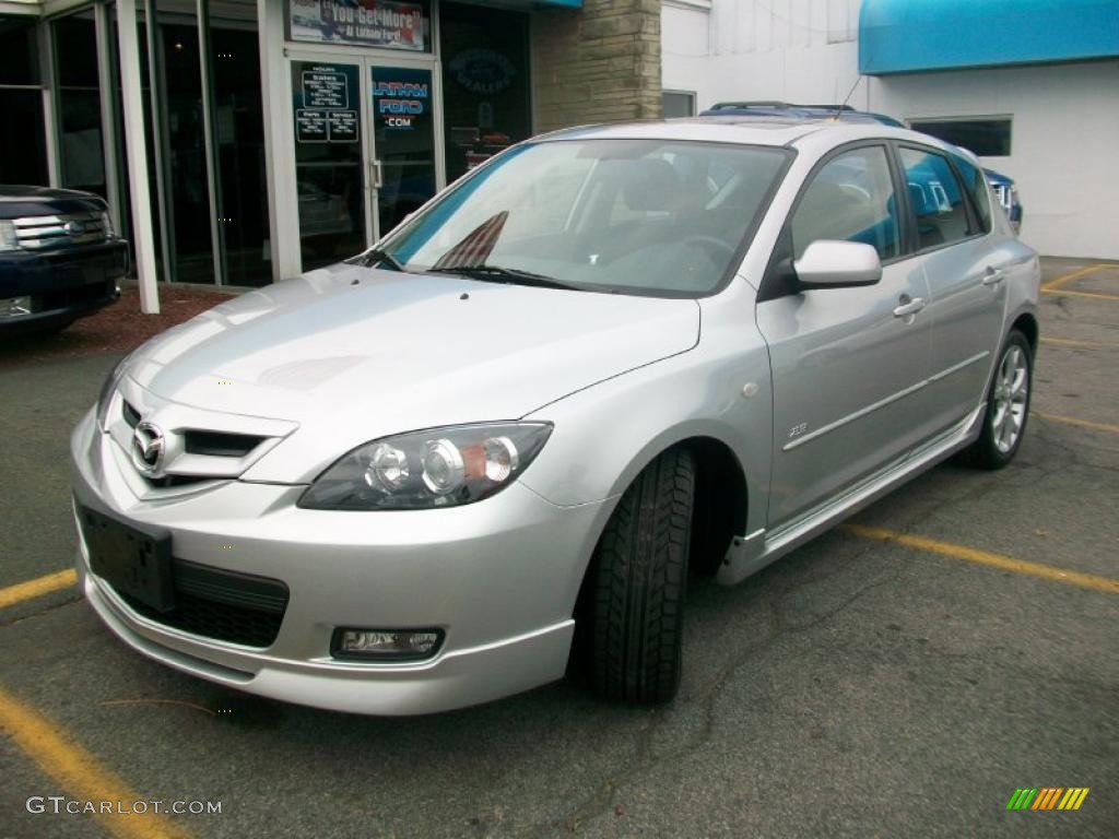 2007 MAZDA3 s Touring Hatchback - Sunlight Silver Metallic / Black photo #1