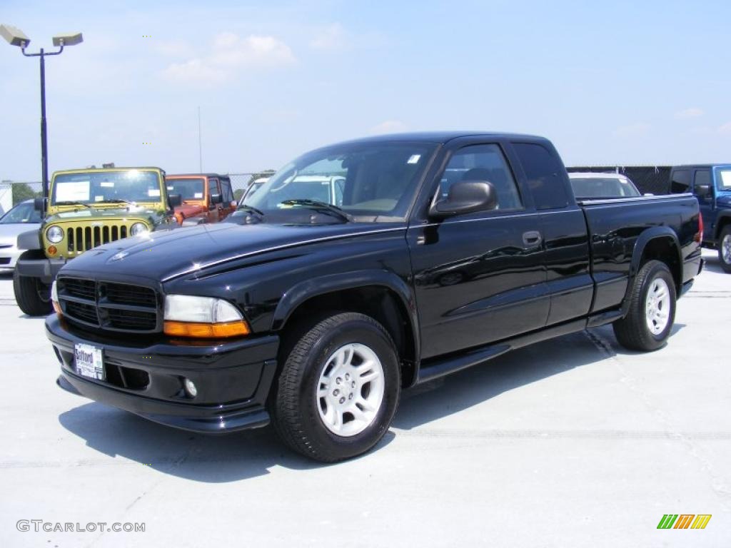 2003 Dakota Stampede Club Cab - Black / Dark Slate Gray photo #1