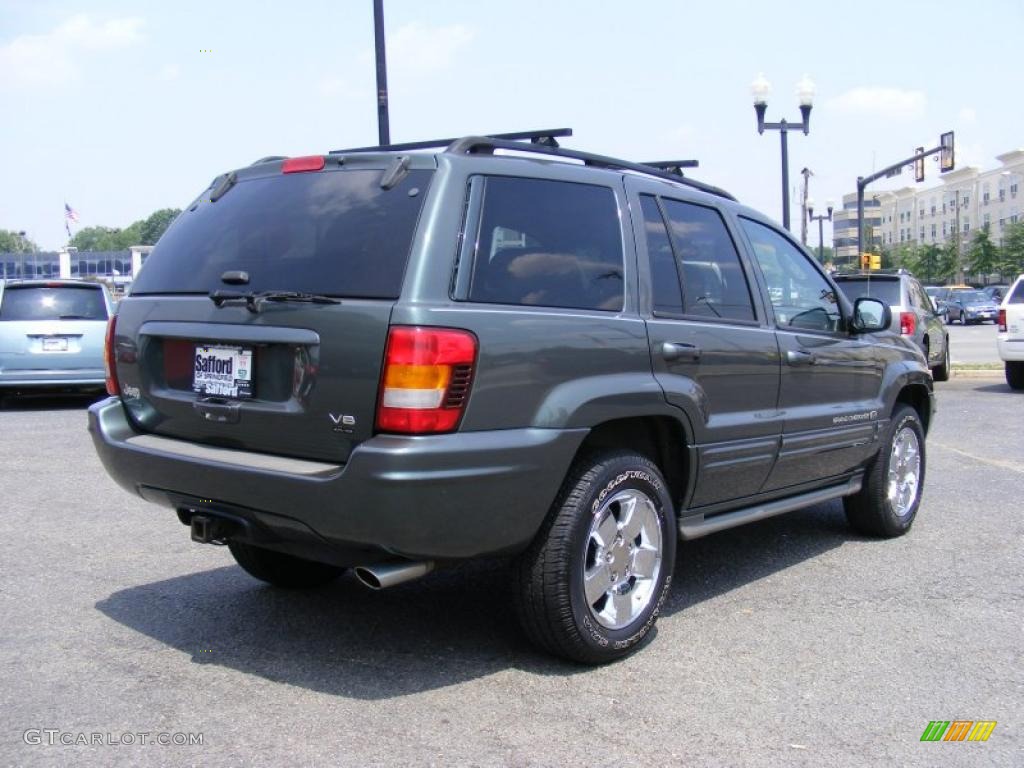 2002 Grand Cherokee Overland 4x4 - Onyx Green Pearlcoat / Dark Slate Gray/Light Slate Gray photo #5