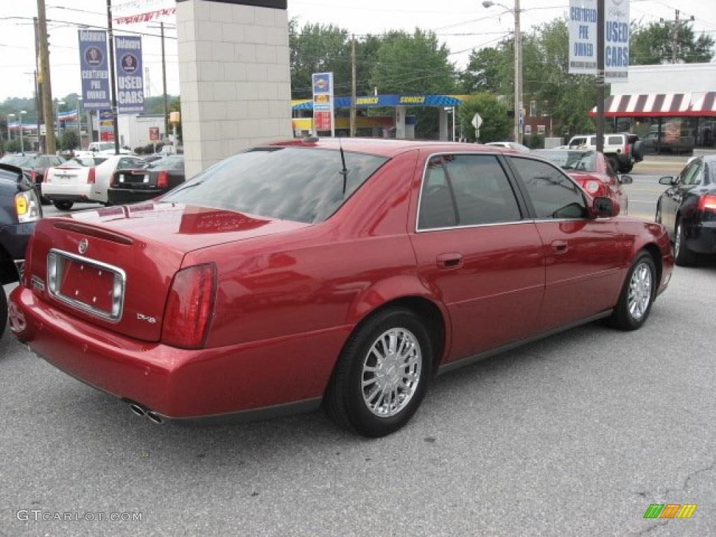 2003 DeVille DHS - Crimson Red Pearl / Neutral Shale Beige photo #6