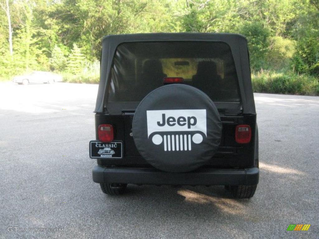 2004 Wrangler Sport 4x4 - Black / Dark Slate Gray photo #5