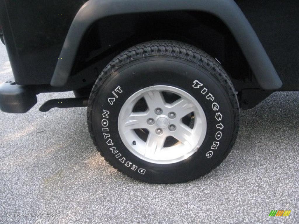 2004 Wrangler Sport 4x4 - Black / Dark Slate Gray photo #10