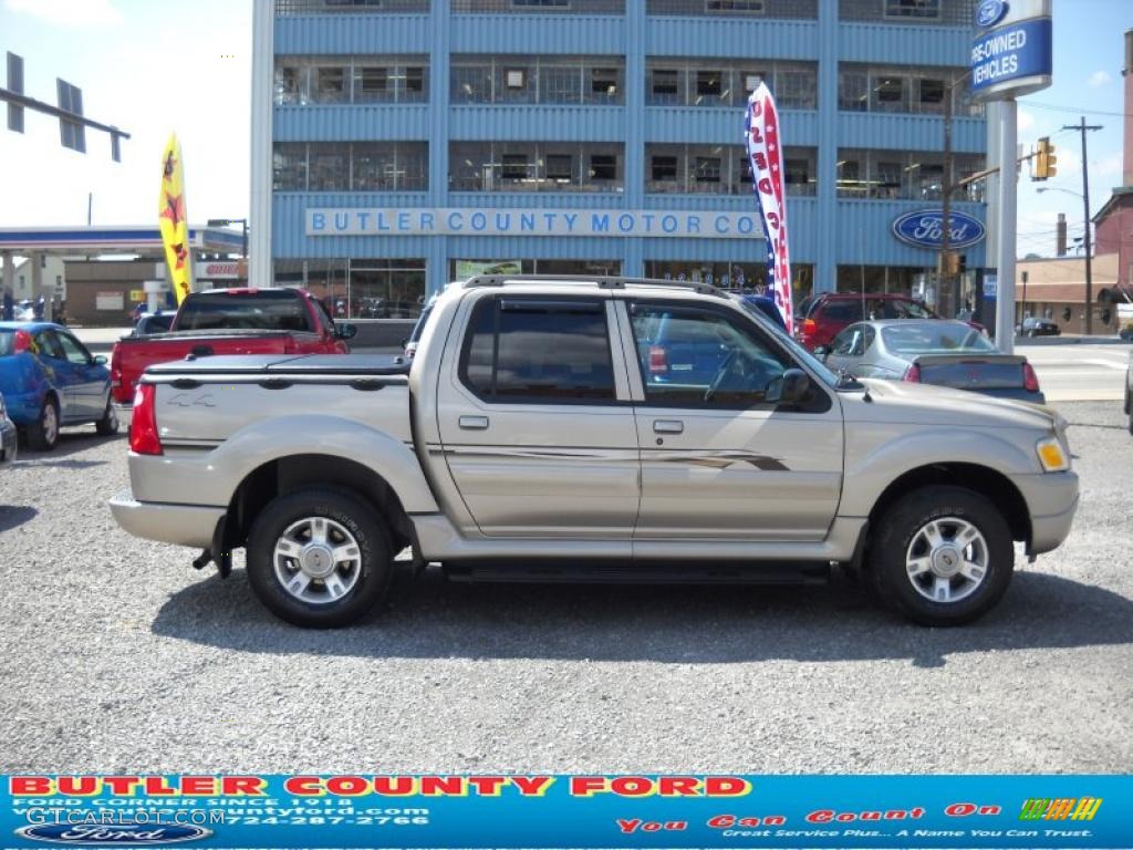 2004 Explorer Sport Trac XLT 4x4 - Pueblo Gold Metallic / Medium Pebble/Dark Pebble photo #1