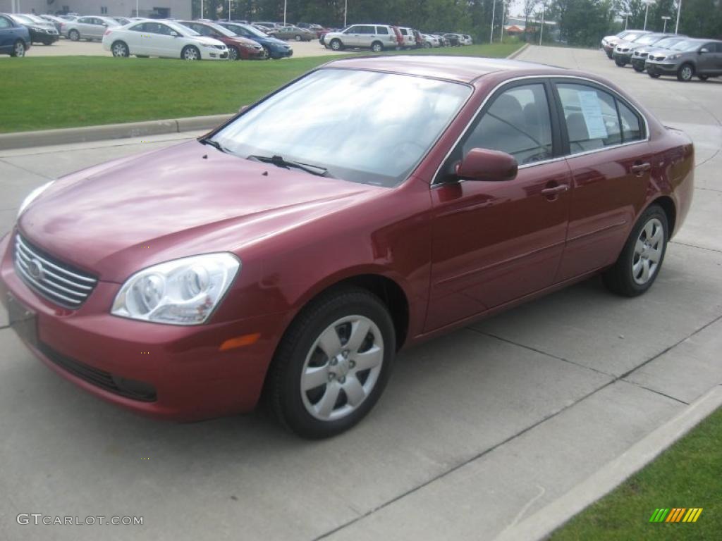 2006 Optima LX - Radiant Red / Gray photo #3