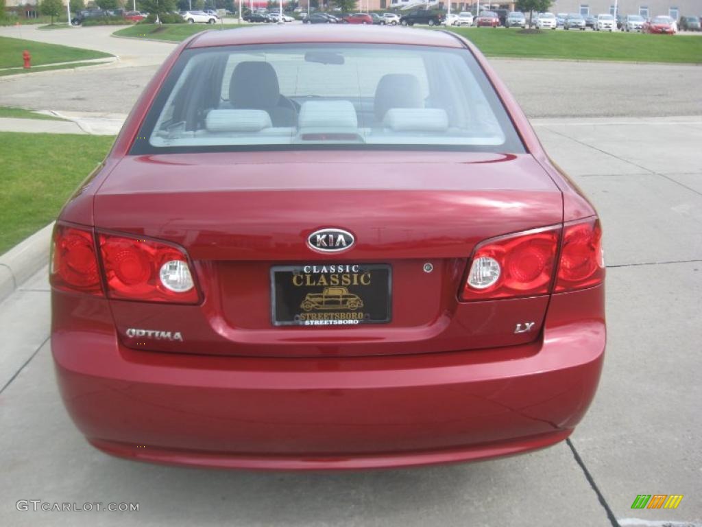 2006 Optima LX - Radiant Red / Gray photo #5