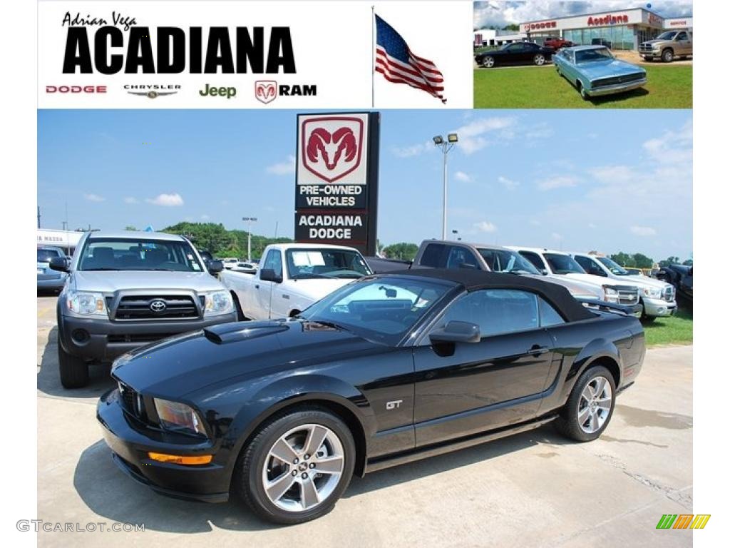 2008 Mustang GT Premium Convertible - Black / Dark Charcoal photo #1