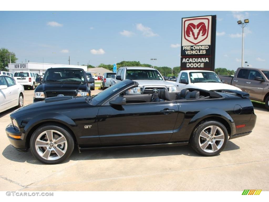 2008 Mustang GT Premium Convertible - Black / Dark Charcoal photo #18