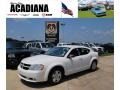 Stone White 2009 Dodge Avenger SE