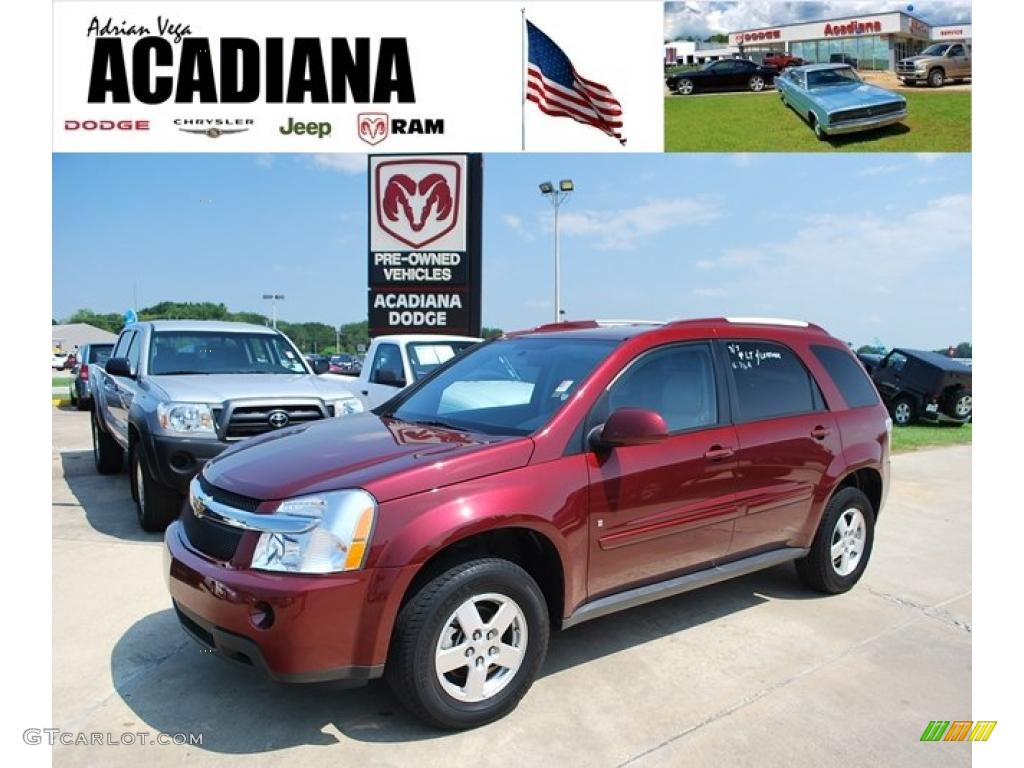 2009 Equinox LT - Deep Ruby Red Metallic / Light Gray photo #1