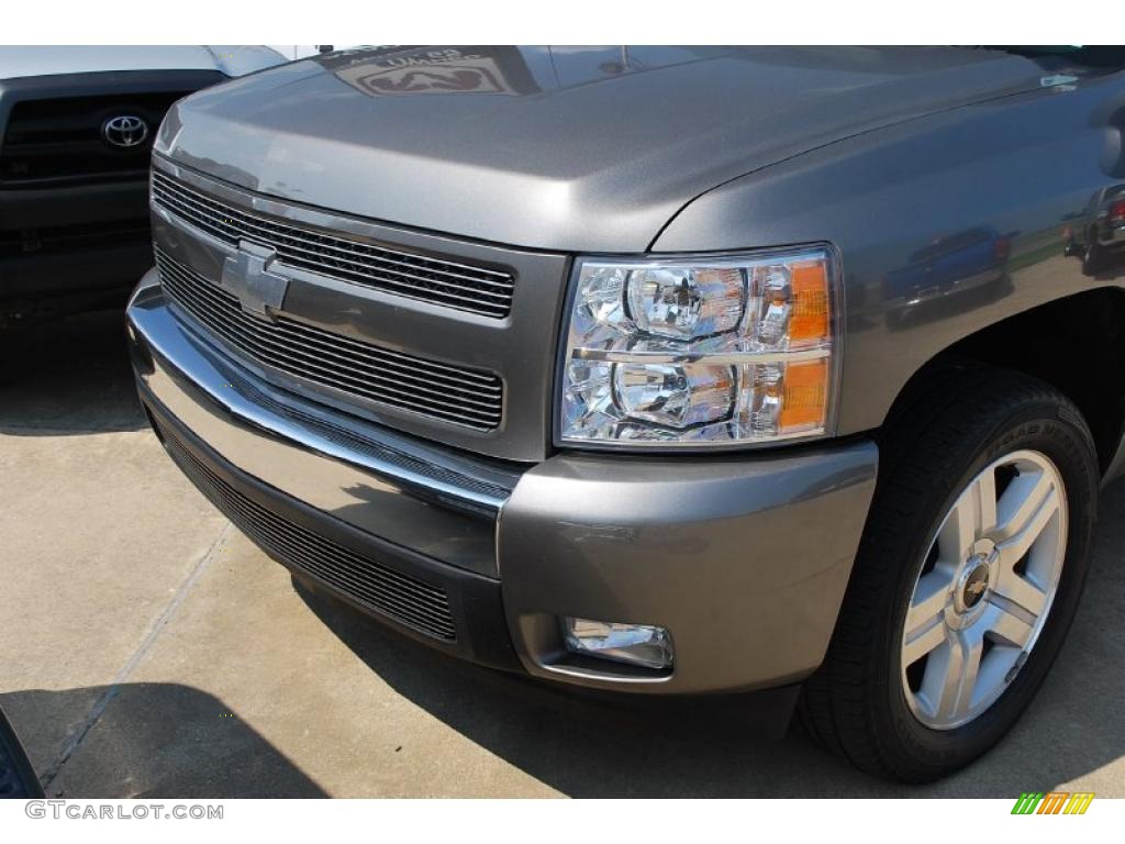 2008 Silverado 1500 LT Extended Cab - Graystone Metallic / Ebony photo #11