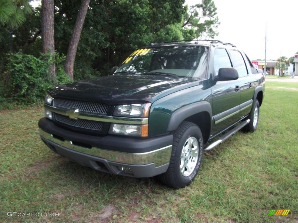 2004 Avalanche 1500 Z71 4x4 - Dark Green Metallic / Medium Neutral Beige photo #23