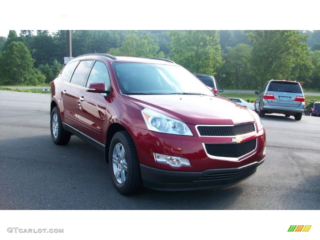 2011 Traverse LT AWD - Red Jewel Metallic / Ebony/Ebony photo #1