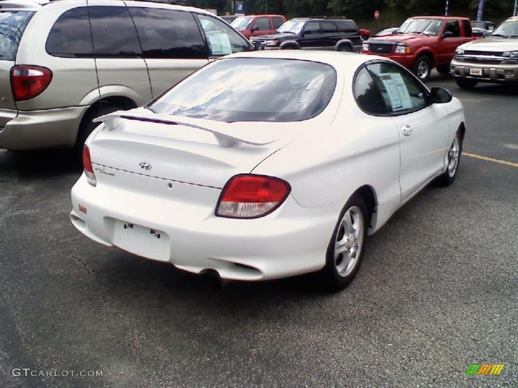 2001 Tiburon  - Nordic White / Black/Gray photo #2