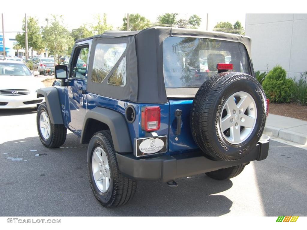 2009 Wrangler X 4x4 - Deep Water Blue Pearl Coat / Dark Slate Gray/Medium Slate Gray photo #17